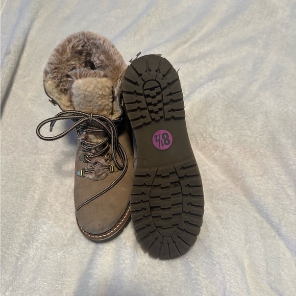 Avellini Women's Gray Fur-Lined Boots - Picture 3 of 4